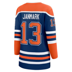 Mattias Janmark Edmonton Oilers Fanatics Women's Home Breakaway Player Jersey - Royal - NHL 200723446