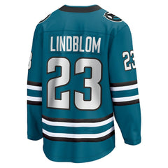 Oskar Lindblom San Jose Sharks Fanatics Home Breakaway Jersey - Teal - NHL 200723485