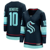 Matty Beniers Seattle Kraken Fanatics Women's Home Breakaway Player Jersey - Deep Sea Blue - NHL 200723497