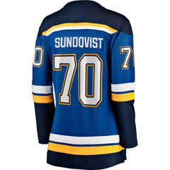 Oskar Sundqvist St. Louis Blues Fanatics Women's Home Breakaway Player Jersey - Blue - NHL 200723506