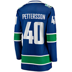 Elias Pettersson Vancouver Canucks Fanatics Women's Home Breakaway Player Jersey - Blue - NHL 200723513