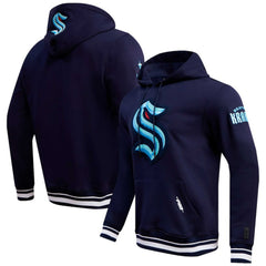 Seattle Kraken Pro Standard Retro Classic Fleece Pullover Hoodie - Deep Sea Blue - NHL 200723685