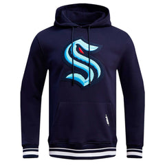 Seattle Kraken Pro Standard Retro Classic Fleece Pullover Hoodie - Deep Sea Blue - NHL 200723685