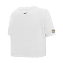 Vegas Golden Knights Pro Standard Women's Boxy Script Tail Cropped T-Shirt - White - NHL 200723734