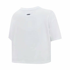 Pittsburgh Penguins Pro Standard Women's Boxy Script Tail Cropped T-Shirt - White - NHL 200723736