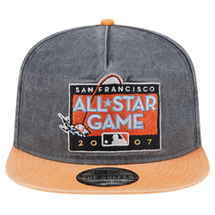 San Francisco Giants New Era 2007 MLB All-Star Game Pigment Dye Golfer Snapback Hat - Black/Orange - New Era Lifestyle