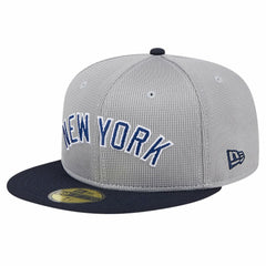 New York Yankees New Era Pivot Mesh 59FIFTY Fitted Hat - Gray - New Era Lifestyle