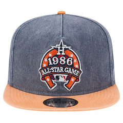Houston Astros New Era 1986 MLB All-Star Game Pigment Dye Golfer Snapback Hat - Navy/Orange - New Era Online