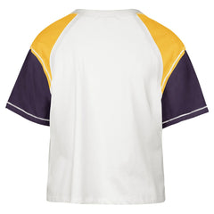 Los Angeles Lakers '47 Women's Premier Raglan Cropped T-Shirt Cream | 47 brand for sale