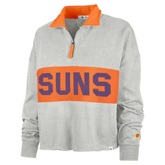 Phoenix Suns '47 Women's Breakthrough Remi Quarter-Zip Jacket Heather Gray | 47 brand US