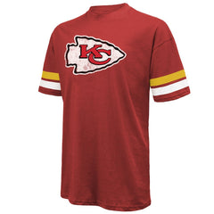 Travis Kelce Kansas City Chiefs Majestic Threads Name & Number Oversized Fit T-Shirt Red