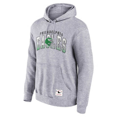 Mitchell & Ness Philadelphia Eagles Pocket Passer Pullover Hoodie Heather Gray