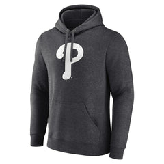 Philadelphia Phillies Personalized Monochrome Name & Number Pullover Hoodie - Charcoal - MLB Sale