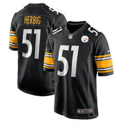 Nike Nick Herbig Pittsburgh Steelers Game Jersey Black
