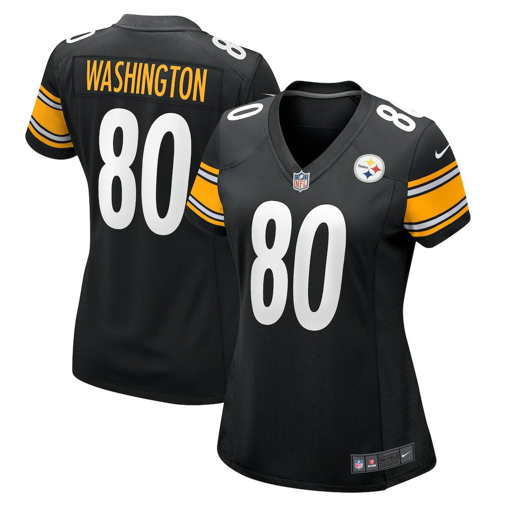 Nike Darnell Washington Pittsburgh Steelers Women's Game Jersey Black