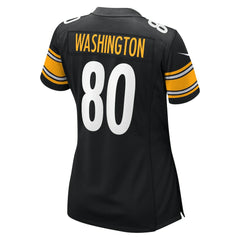 Nike Darnell Washington Pittsburgh Steelers Women's Game Jersey Black