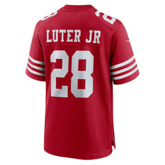 Nike Darrell Luter Jr. San Francisco 49ers Game Jersey Scarlet