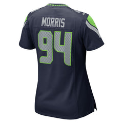 Nike Mike Morris Seattle Seahawks Women's Team Game Jersey College College Navy