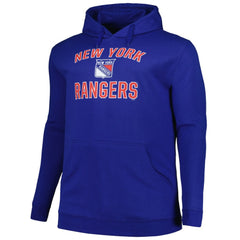 New York Rangers Profile Big & Tall Arch Over Logo Pullover Hoodie - Blue - NHL 200745672