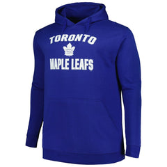 Toronto Maple Leafs Profile Big & Tall Arch Over Logo Pullover Hoodie - Blue - NHL 200745683