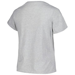 Colorado Avalanche Profile Women's Plus Size Arch Over Logo T-Shirt - Heather Gray - NHL 200745699