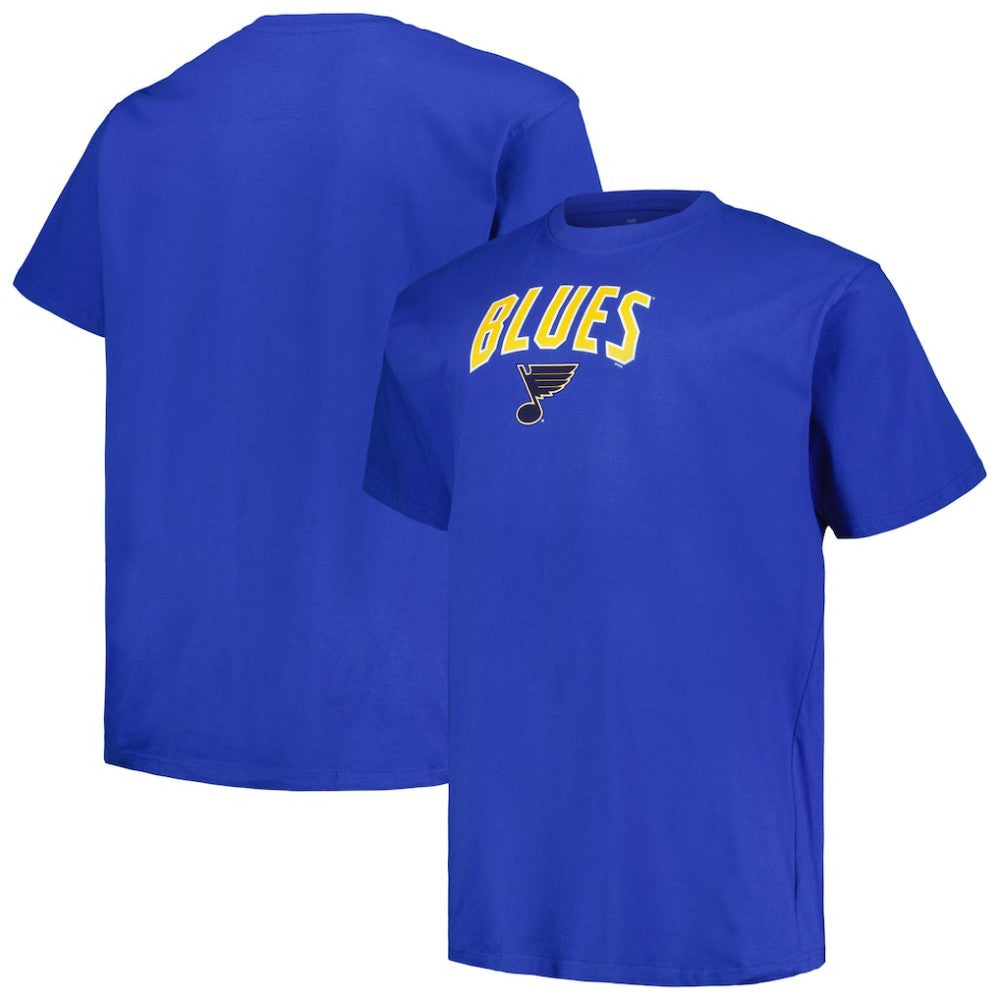 St. Louis Blues Profile Big & Tall Arch Over Logo T-Shirt - Blue - NHL 200745705