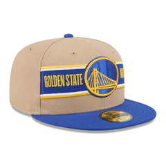 Golden State Warriors 2024 NBA Draft 59FIFTY Fitted Hat for sale Tan/Royal | New Era online