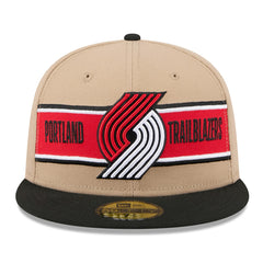 Portland Trail Blazers 2024 NBA Draft 59FIFTY Fitted Hat Tan/Black | New Era Near Me