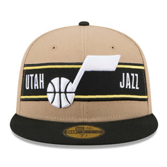 Utah Jazz 2024 NBA Draft 59FIFTY Fitted Hat Tan/Black | New Era discount