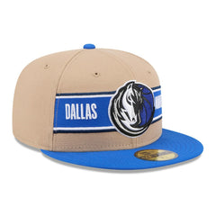 Dallas Mavericks 2024 NBA Draft 59FIFTY Fitted Hat for sale Tan/Blue | New Era discount