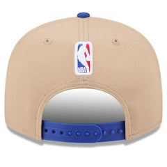 Philadelphia 76ers 2024 NBA Draft 9FIFTY Snapback Hat Tan/Royal | New Era US