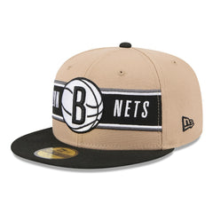 Brooklyn Nets 2024 NBA Draft 59FIFTY Fitted Hat Tan/Black | New Era Lifestyle