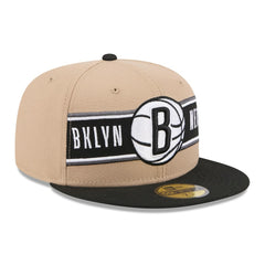 Brooklyn Nets 2024 NBA Draft 59FIFTY Fitted Hat Tan/Black | New Era Lifestyle