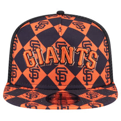 San Francisco Giants New Era Seeing Diamonds A-Frame Trucker 9FIFTY Snapback Hat - Black - New Era Lifestyle