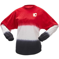 Calgary Flames Fanatics Women's Ombre Long Sleeve T-Shirt - Red/Black - NHL 200758420