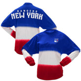 New York Rangers Fanatics Women's Ombre Long Sleeve T-Shirt - Blue/Red - NHL 200758423
