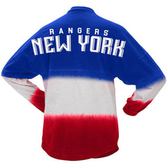 New York Rangers Fanatics Women's Ombre Long Sleeve T-Shirt - Blue/Red - NHL 200758423