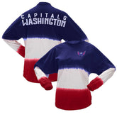 Washington Capitals Fanatics Women's Ombre Long Sleeve T-Shirt - Navy/Red - NHL 200758429