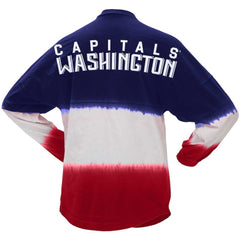 Washington Capitals Fanatics Women's Ombre Long Sleeve T-Shirt - Navy/Red - NHL 200758429