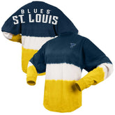 St. Louis Blues Fanatics Women's Ombre Long Sleeve T-Shirt - Navy/Gold - NHL 200758430