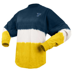 St. Louis Blues Fanatics Women's Ombre Long Sleeve T-Shirt - Navy/Gold - NHL 200758430