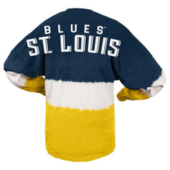 St. Louis Blues Fanatics Women's Ombre Long Sleeve T-Shirt - Navy/Gold - NHL 200758430