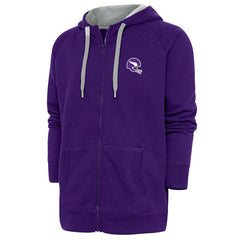 Minnesota Vikings Antigua Victory Full-Zip Hoodie Purple