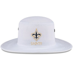 New Orleans Saints New Era 2024 NFL Training Camp Panama Bucket Hat White