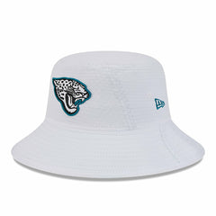Jacksonville Jaguars New Era 2024 NFL Training Camp Stretch Bucket Hat White