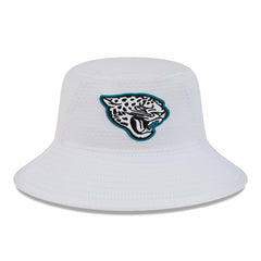 Jacksonville Jaguars New Era 2024 NFL Training Camp Stretch Bucket Hat White