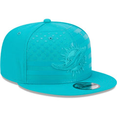 Miami Dolphins New Era Independent 9FIFTY Snapback Hat Aqua