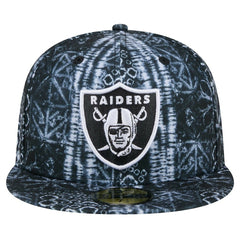 Las Vegas Raiders New Era Shibori 59FIFTY Fitted Hat Black