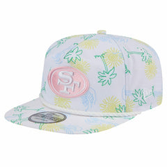 San Francisco 49ers New Era Vacay Golfer Snapback Hat White
