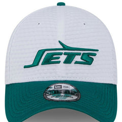 New York Jets New Era 2024 NFL Training Camp 39THIRTY Flex Hat White/Green
